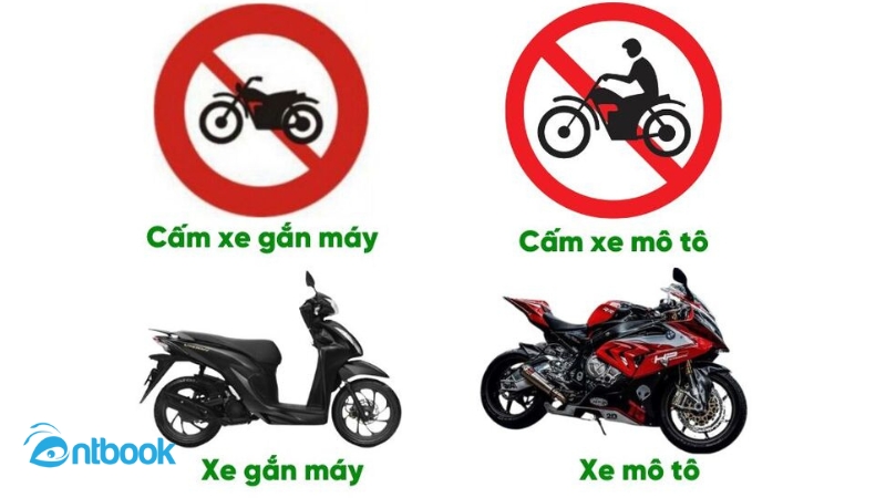 Biển cấm xe gắn máy