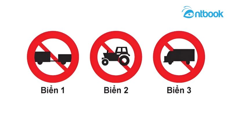biển nào cấm máy kéo