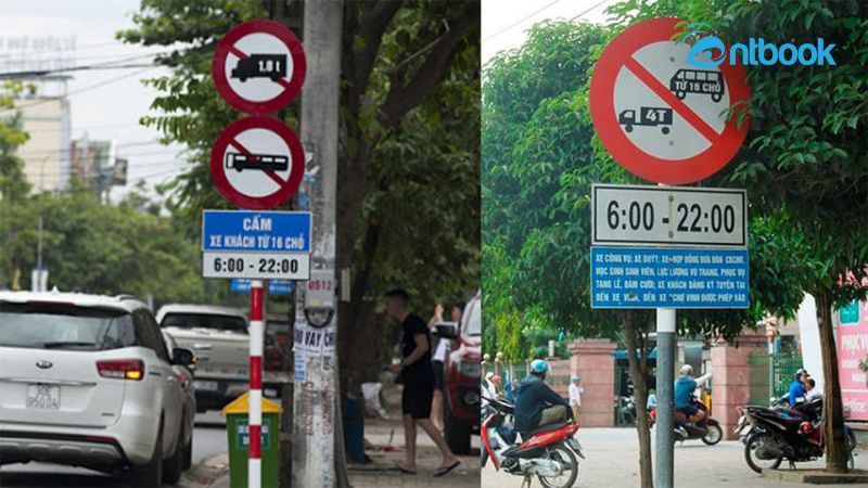 biển nào cấm xe ô tô tải