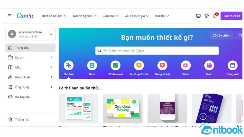 Cách làm bài thuyết trình trên Canva