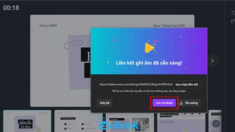 Cách lồng tiếng trên Canva