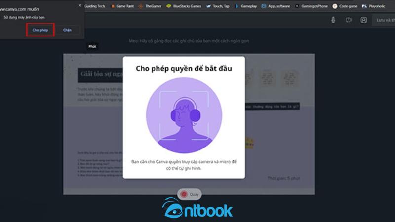Cách lồng tiếng trên Canva