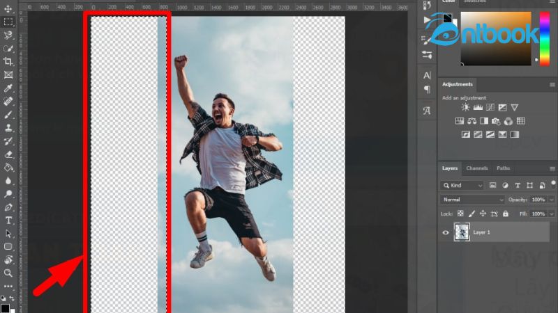 cách mở rộng ảnh trong Photoshop