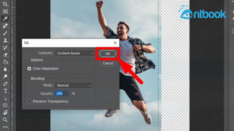 cách mở rộng ảnh trong Photoshop