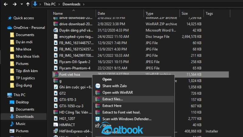Cách thêm font chữ vào Photoshop
