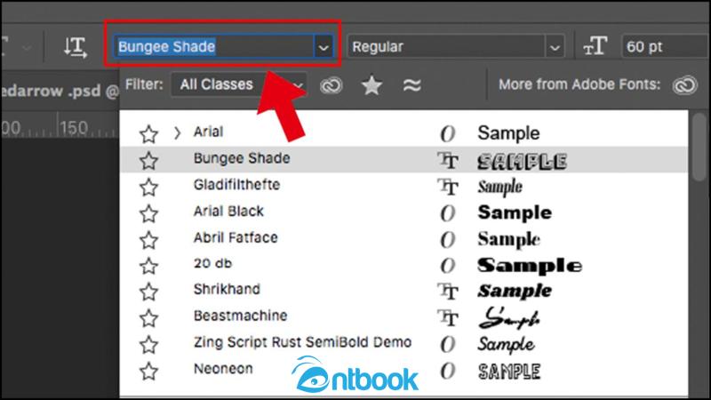 Cách thêm font chữ vào Photoshop
