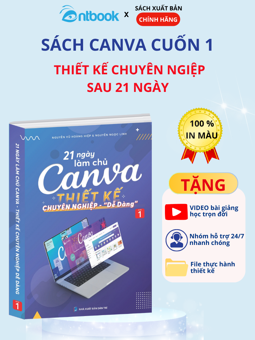 Sách 21 Ngày Làm Chủ Canva Thiết Kế Chuyên Nghiệp Cuốn 1