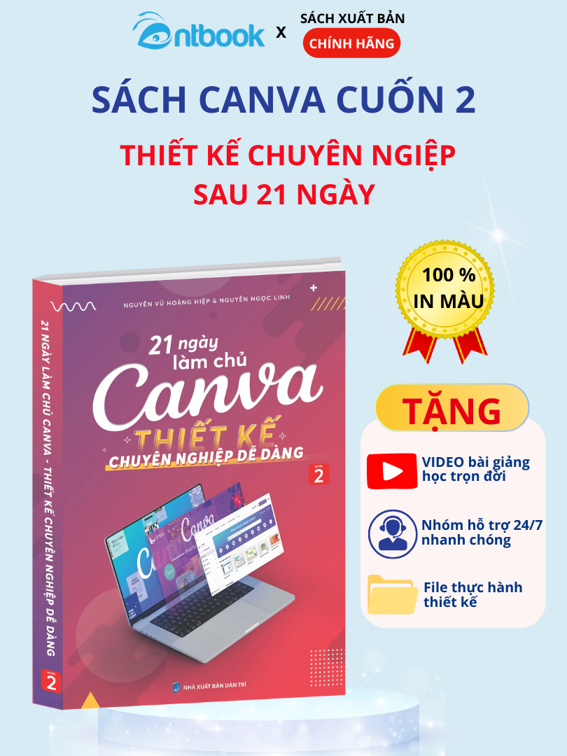 Sách 21 Ngày Làm Chủ Canva Thiết Kế Chuyên Nghiệp Cuốn 2
