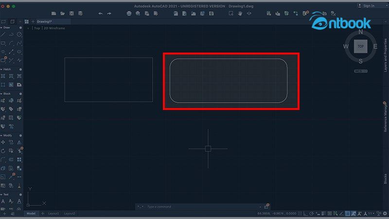 lệnh vẽ hình chữ nhật trong Cad
