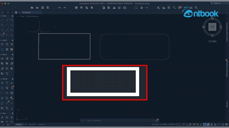 lệnh vẽ hình chữ nhật trong Cad