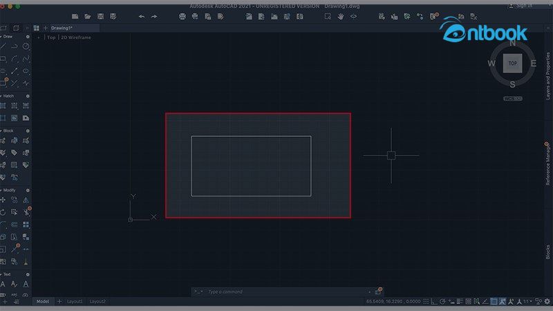 lệnh vẽ hình chữ nhật trong Cad