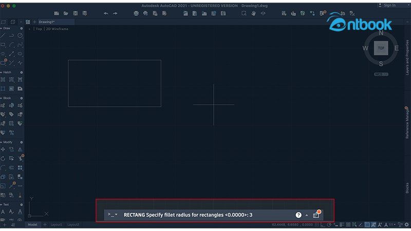 lệnh vẽ hình chữ nhật trong Cad