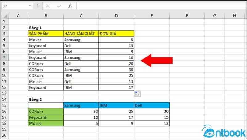 Hàm Index Match