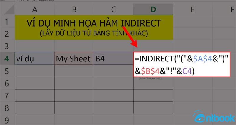 Hàm INDIRECT