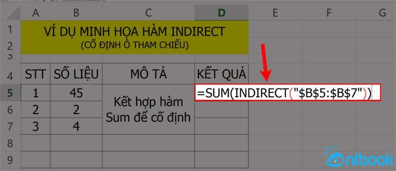 Hàm INDIRECT