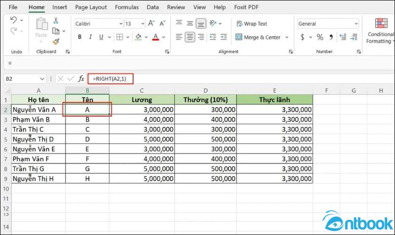 Cách ẩn công thức trong Excel