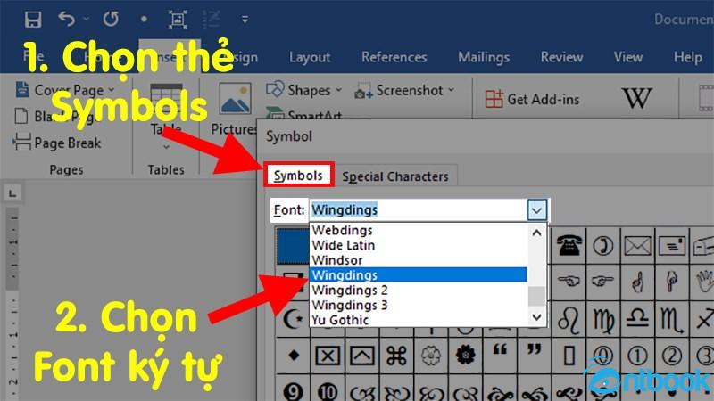 Cách chèn ký tự đặc biệt trong Word
