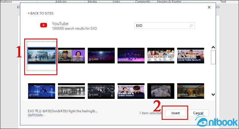 Cách chèn video vào Word