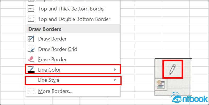 Cách tạo khung trong Excel