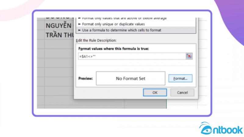 Cách tạo khung trong Excel