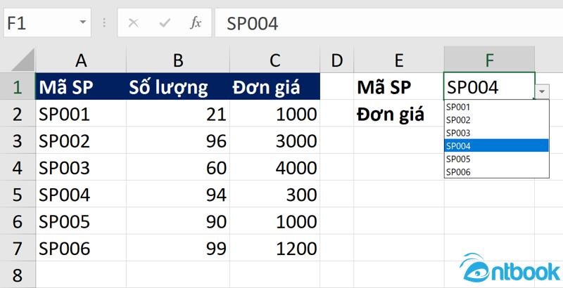Data Validation trong Excel