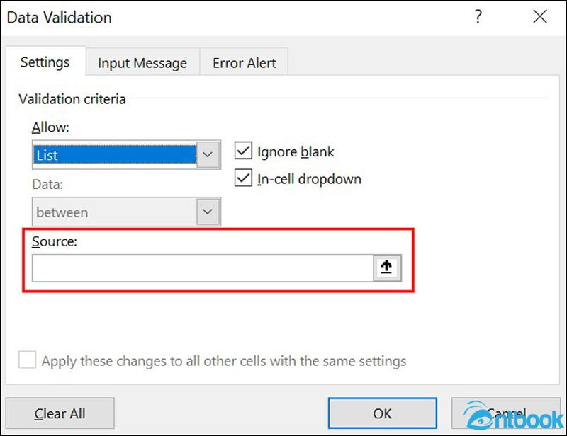 Data Validation trong Excel