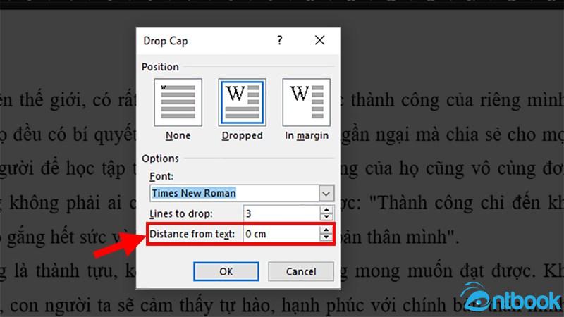 Drop Cap trong Word