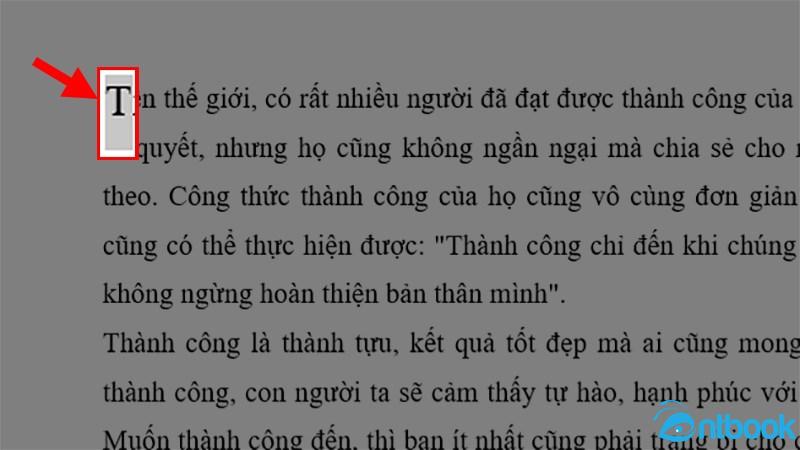 Drop Cap trong Word