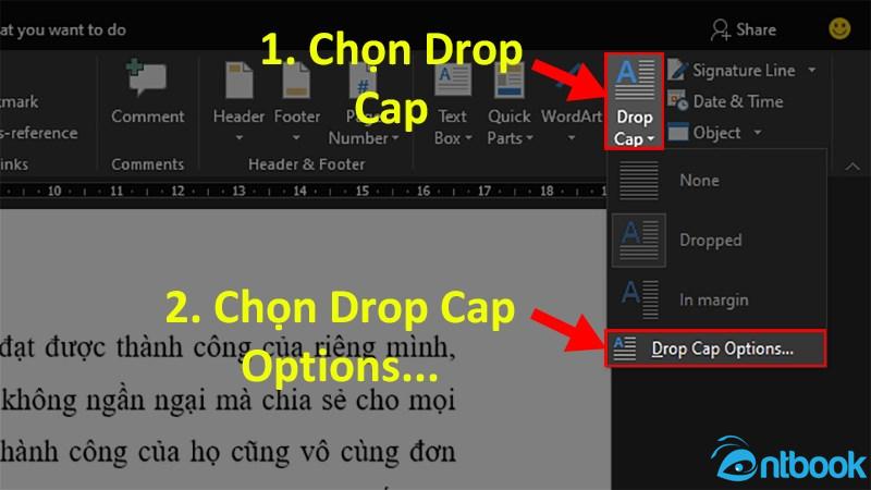 Drop Cap trong Word