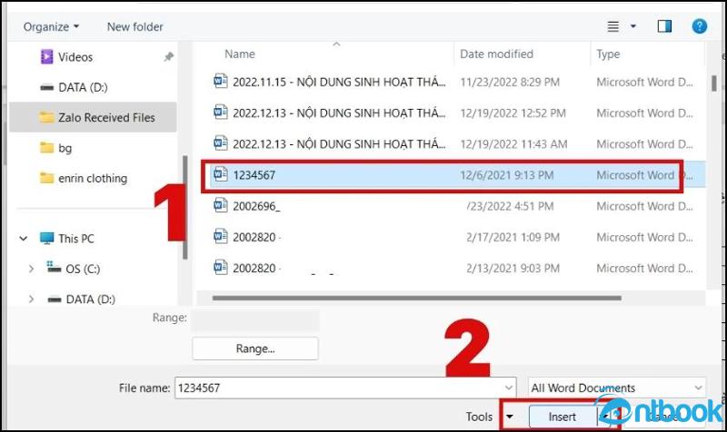 Gộp file Word