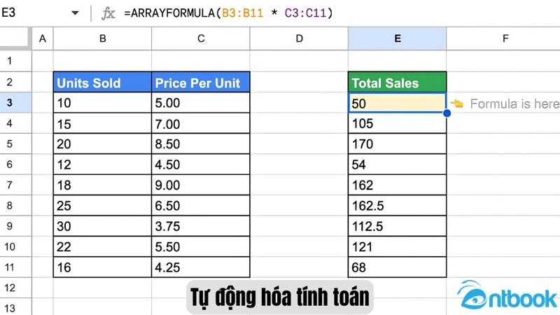 Hàm ARRAY FORMULA là gì