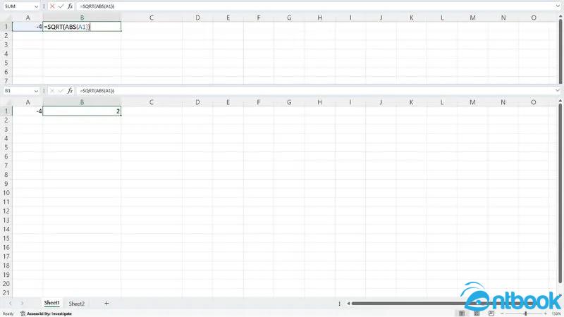 Hàm SQRT trong Excel