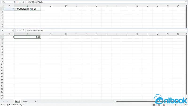 Hàm SQRT trong Excel