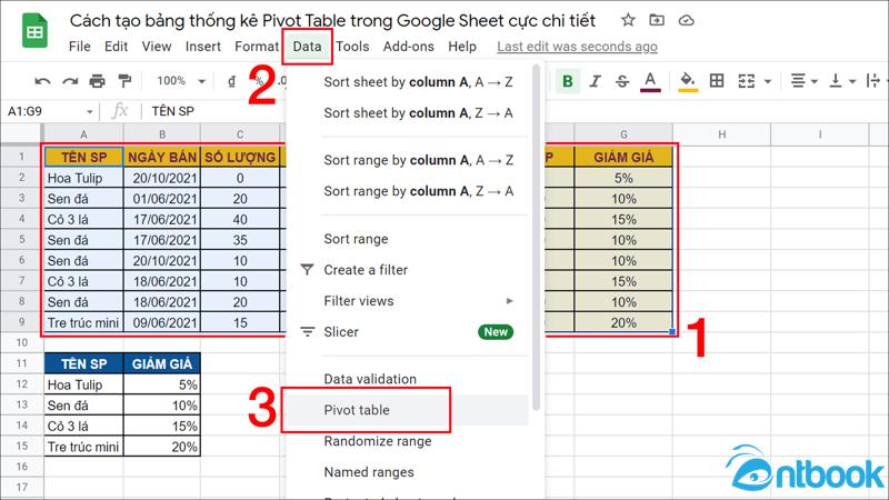 Sách Google Sheets và Sách GG Docs