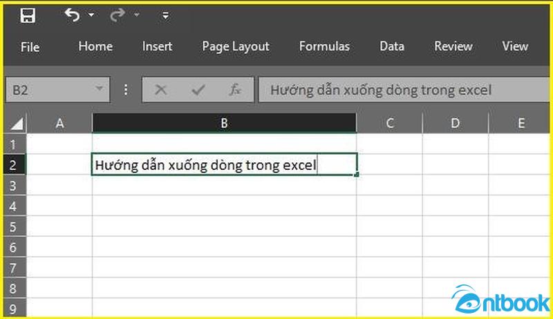 Xuống dòng trong ô Excel
