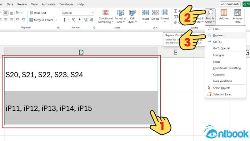 Xuống dòng trong ô Excel