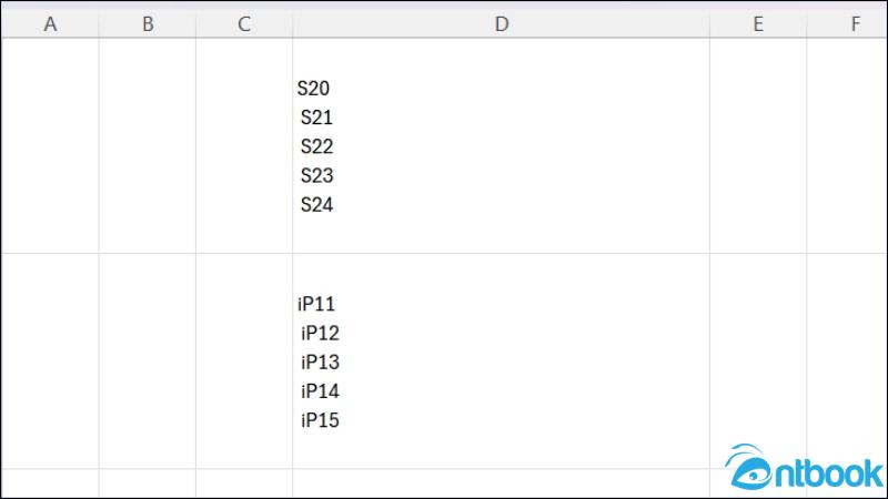 Xuống dòng trong ô Excel
