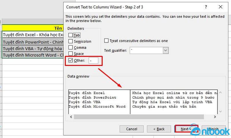 Cách chia ô trên Excel
