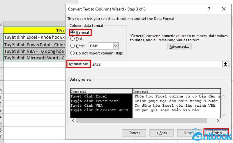 Cách chia ô trên Excel
