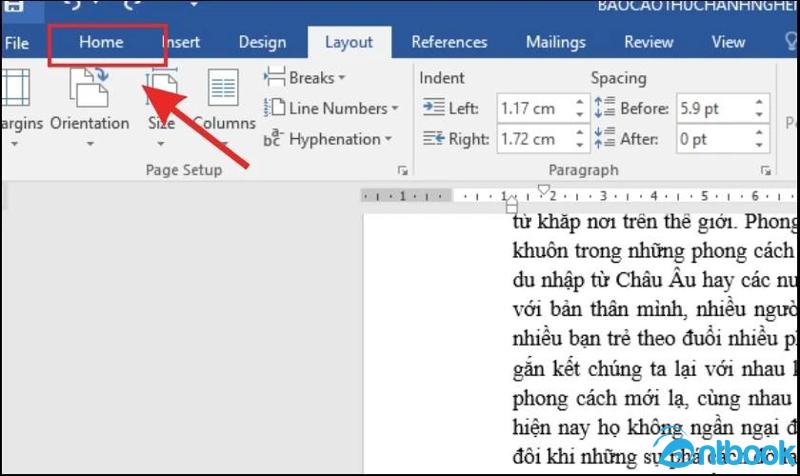 Cách ngắt trang trong Word