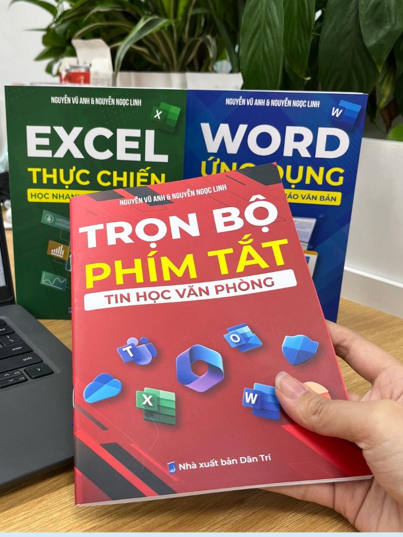 Bộ Sách Tin Học Word Excel Ứng Dụng [Tặng Kèm Phím Tắt]