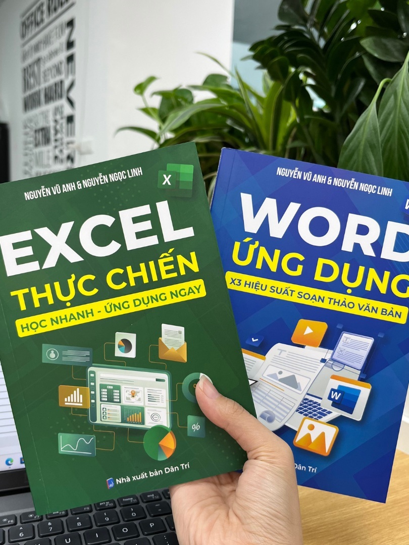 Bộ Sách Tin Học Word Excel Ứng Dụng [Tặng Kèm Phím Tắt]