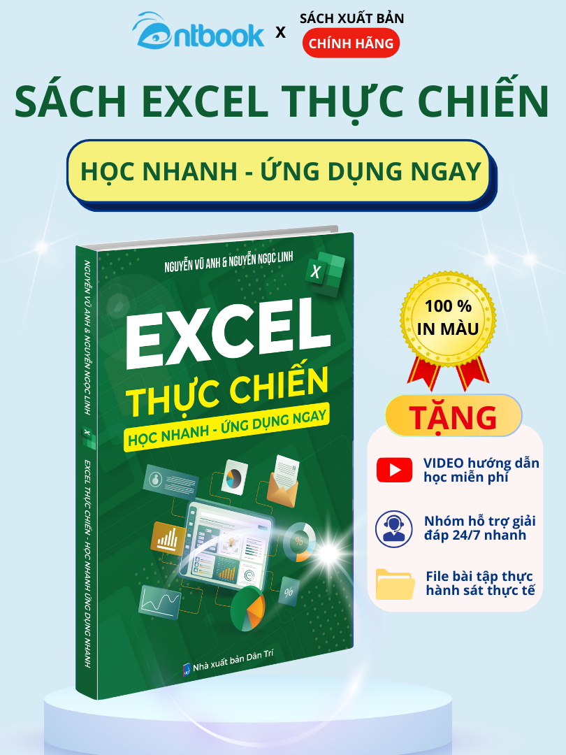 Sách Excel Thực Chiến Học Nhanh Ứng Dụng Ngay